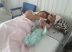 A bebê Eliuana, a terceira criança a nascer neste dia 1º em Caarapó.