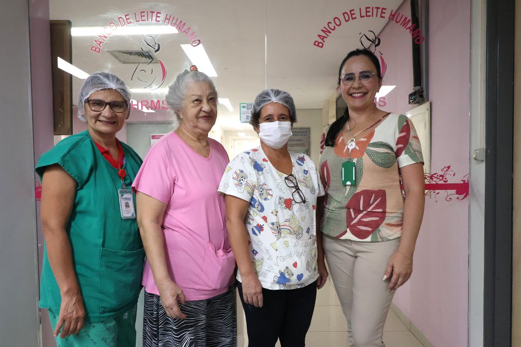 Equipe do Banco de Leite Humano do Hospital Regional (Foto: Álvaro Rezende)